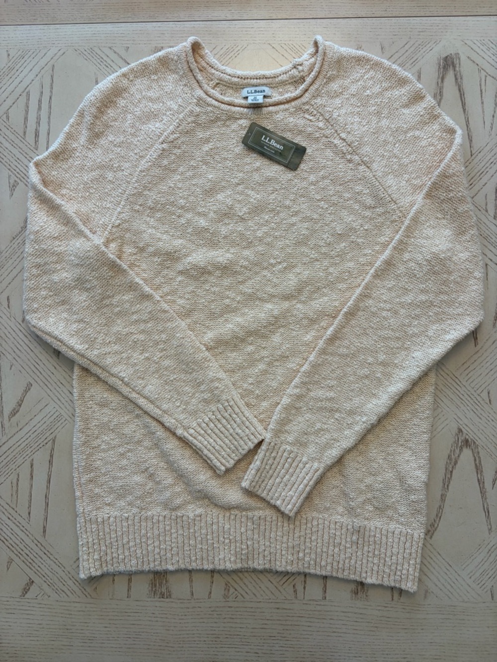 L.L. Bean Midweight Cotton Slub Rollneck Pullover / L.L. Bean Cotton Sweater